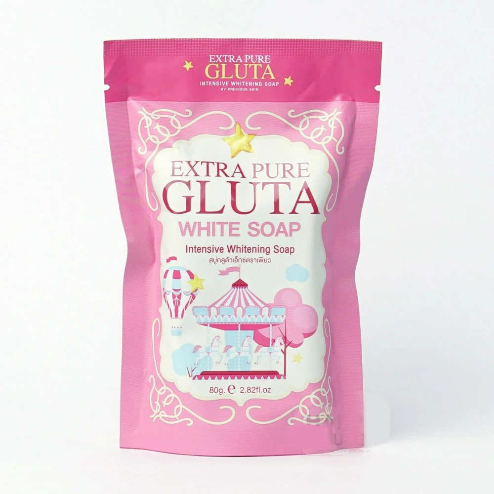 Extra pure gluta white s-oap Intensive whitening brightening skin 80g smoothen ,firming skin
Extra pure gluta white s-oap Intensive whitening brightening skin 80g smoothen ,firming skin
