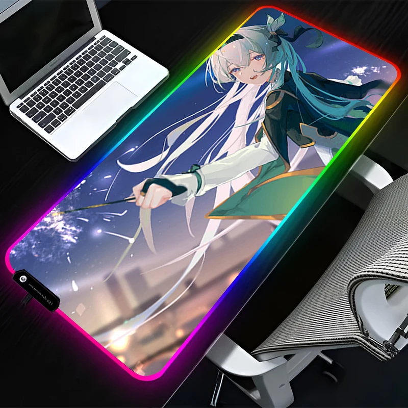 RGB LED Mousepad Computer Gaming Accessories Keyboard Pad H-honkai Star Rail Firefly Rubber Mouse Pad Decoracion Desk Mouse Mat
RGB LED Mousepad Computer Gaming Accessories Keyboard Pad H-honkai Star Rail Firefly Rubber Mouse Pad Decoracion Desk Mouse Mat