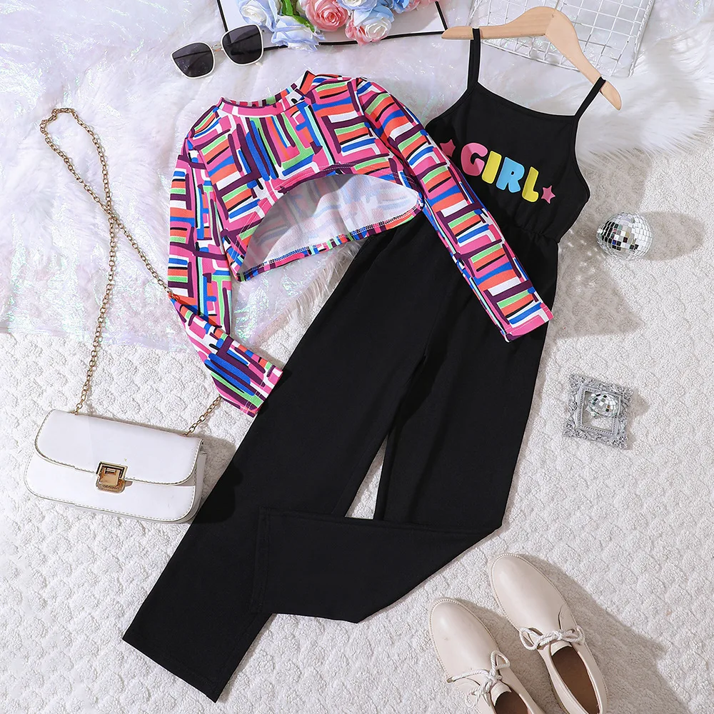 Kids Girls' Clothes Autumn Set Long Sleeve Short Top + Jumpsuits Children Clothing Baby Girls Outfits For 5 6 7 8 9 10 11 12 Y
Kids Girls' Clothes Autumn Set Long Sleeve Short Top + Jumpsuits Children Clothing Baby Girls Outfits For 5 6 7 8 9 10 11 12 Y