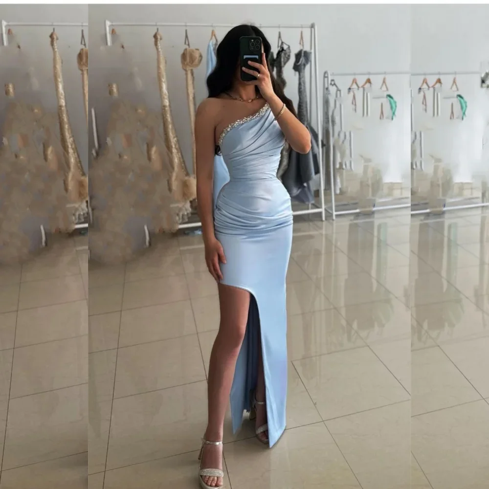 Customized Classic Jersey Pleat A-line One-shoulder Midi Dresses Cocktail Dresses Exquisite Modern Style Pastrol Unisex Chinese
Customized Classic Jersey Pleat A-line One-shoulder Midi Dresses Cocktail Dresses Exquisite Modern Style Pastrol Unisex Chinese