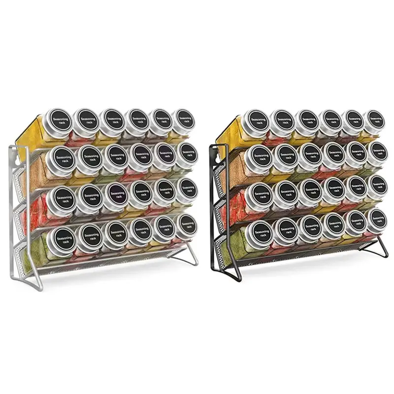 ABUI-Seasoning Organizer 4 Tier Spice Rack Storage Rack Countertop Stand Countertop Spice Storage Holder For Pantry 2Pc
ABUI-Seasoning Organizer 4 Tier Spice Rack Storage Rack Countertop Stand Countertop Spice Storage Holder For Pantry 2Pc