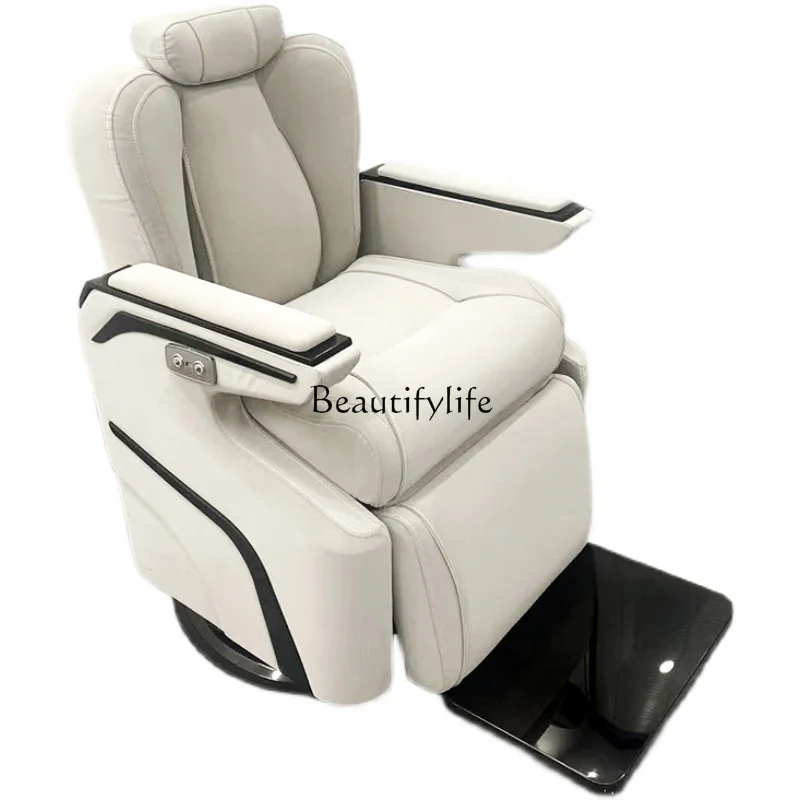 Luxury space chair electric smart USB charging barber shop dedicated reclining chair
Luxury space chair electric smart USB charging barber shop dedicated reclining chair