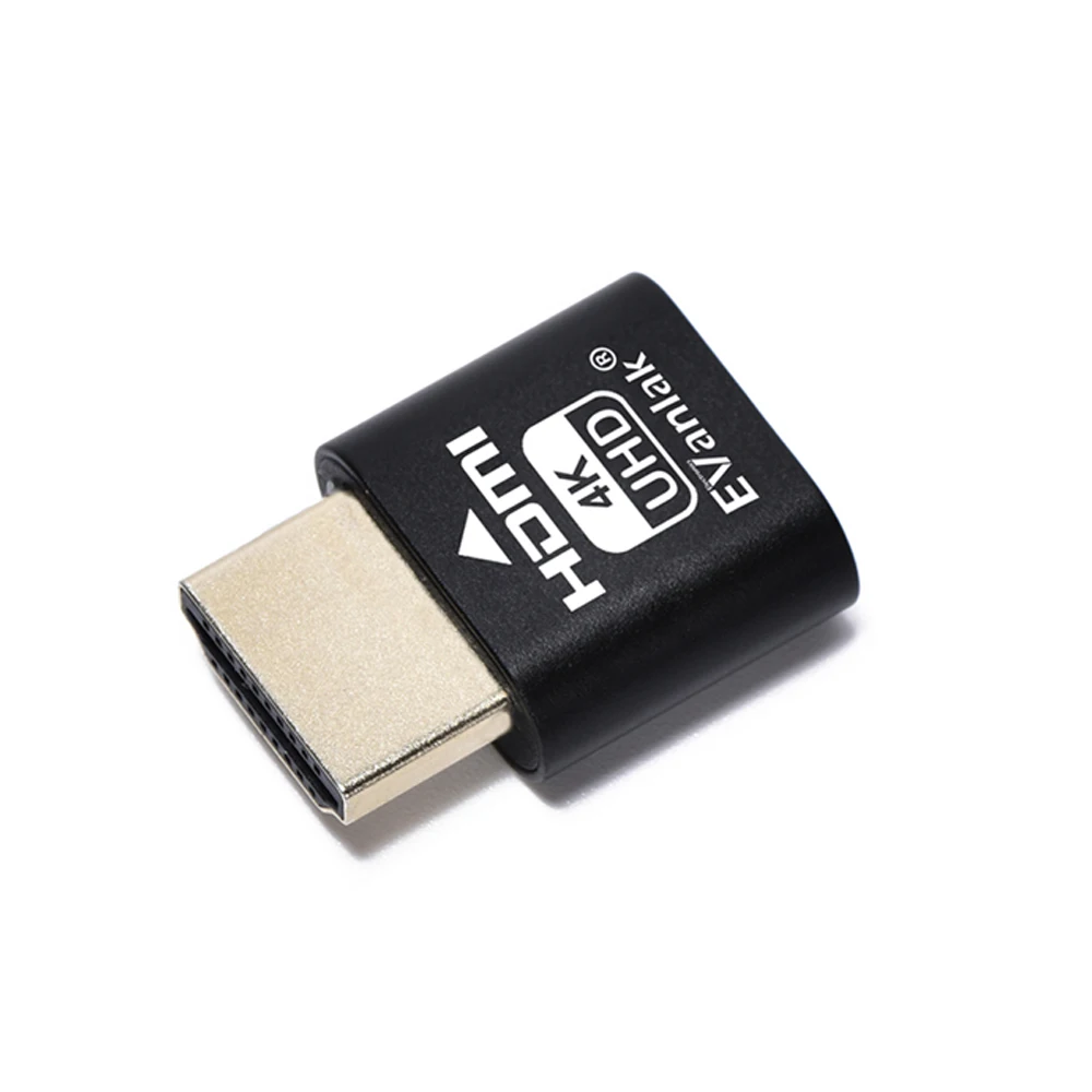 EVanlak HDMI Dummy Plug Headless Ghost Display Emulator Premium Aluminum PC(Fit Headless-3840x2160@60H New 3RD)
EVanlak HDMI Dummy Plug Headless Ghost Display Emulator Premium Aluminum PC(Fit Headless-3840x2160@60H New 3RD)