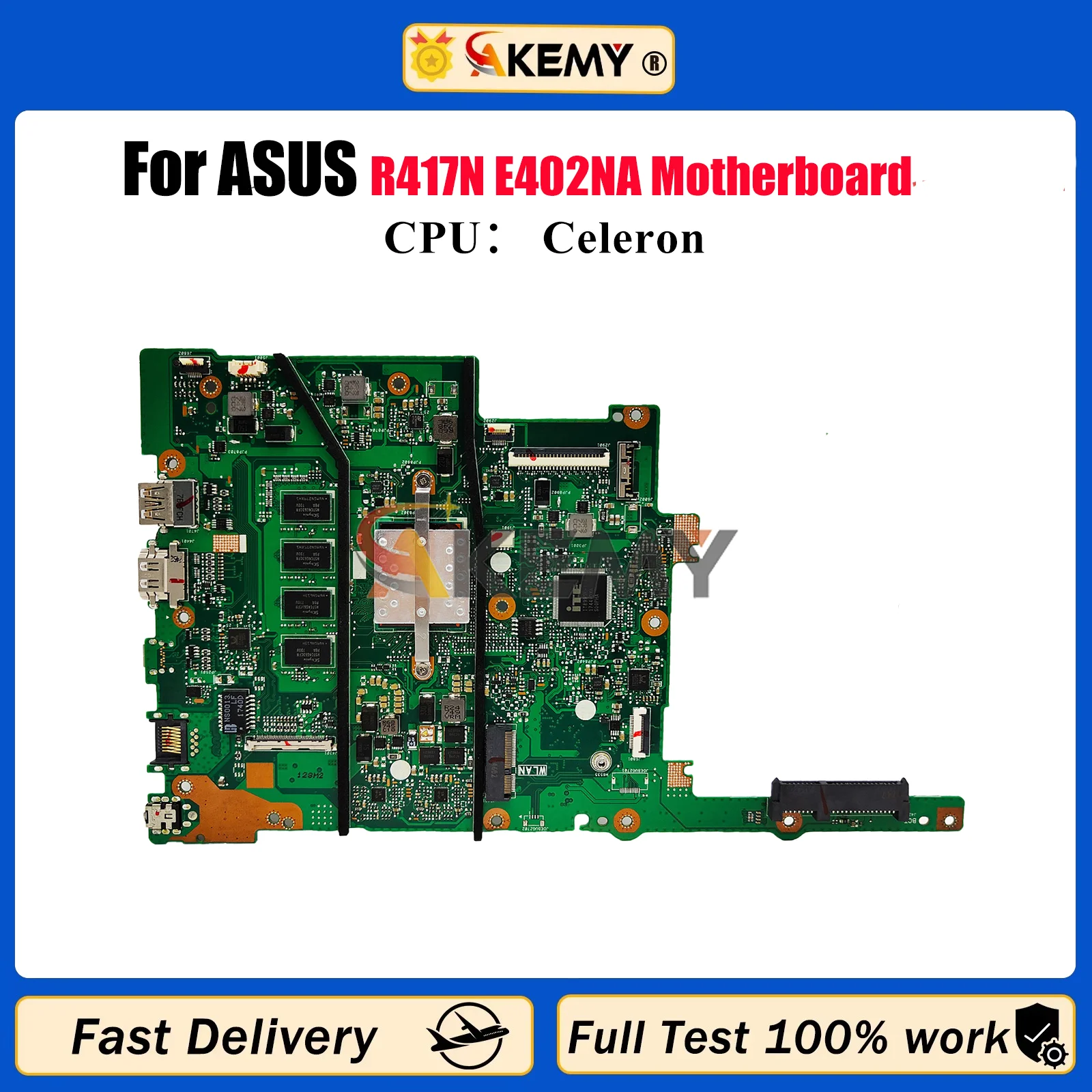 E402NA Laptop Motherboard For ASUS EeeBook E402N R417N E402NA Notebook Mainboard With Celeron CPU 100% tests OK fast shipping
E402NA Laptop Motherboard For ASUS EeeBook E402N R417N E402NA Notebook Mainboard With Celeron CPU 100% tests OK fast shipping