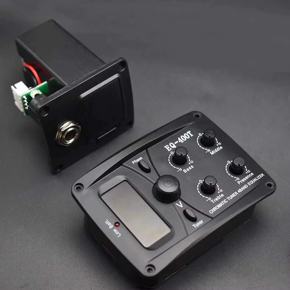 EQ-400T Guitar Pickup, Acoustic Guitar Pickup, 4-band Equalizer, Preamp with LCD Tuner
EQ-400T Guitar Pickup, Acoustic Guitar Pickup, 4-band Equalizer, Preamp with LCD Tuner