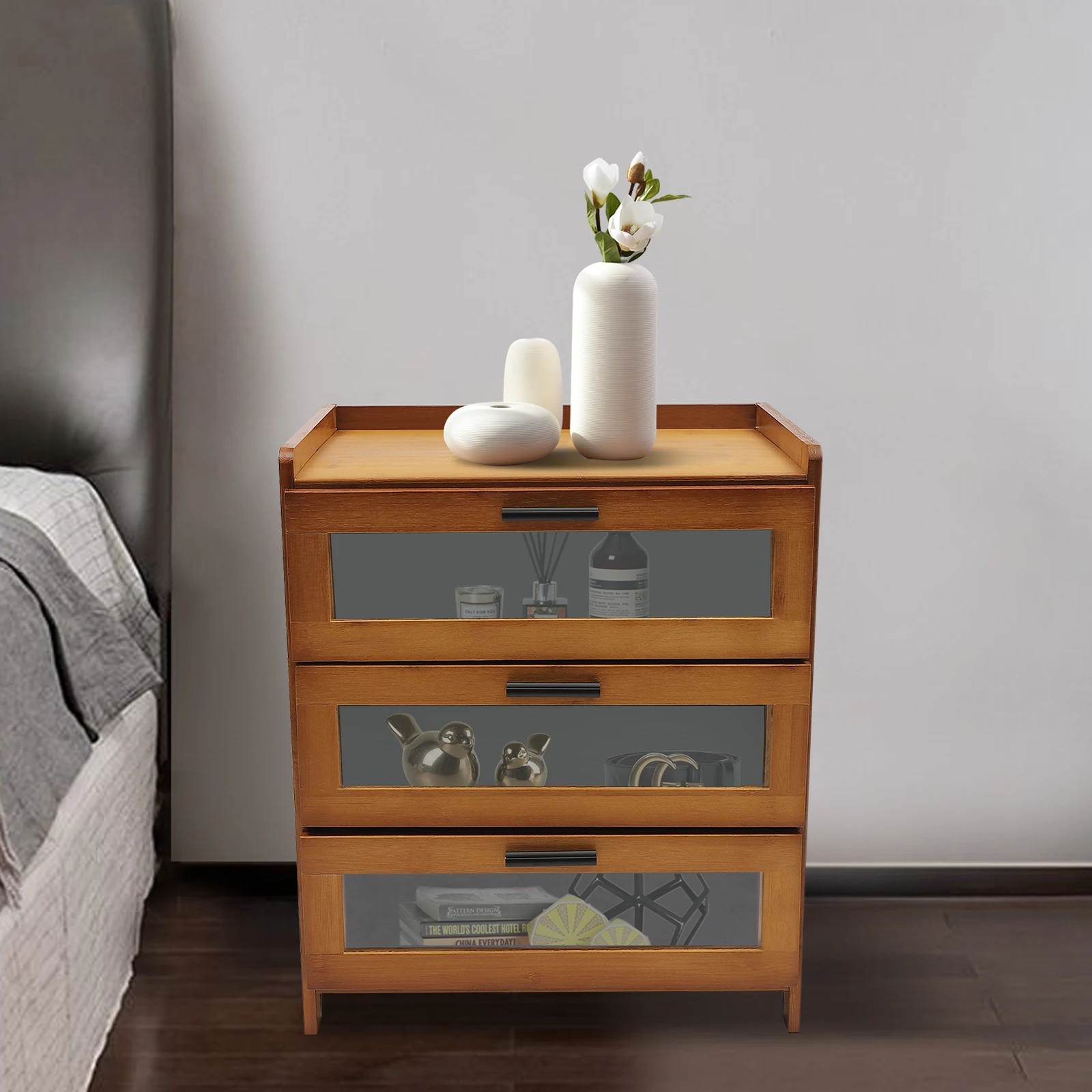 Luxury Side Table Storage Drawer Nightstand Bedside Table With 3 Drawers
Luxury Side Table Storage Drawer Nightstand Bedside Table With 3 Drawers