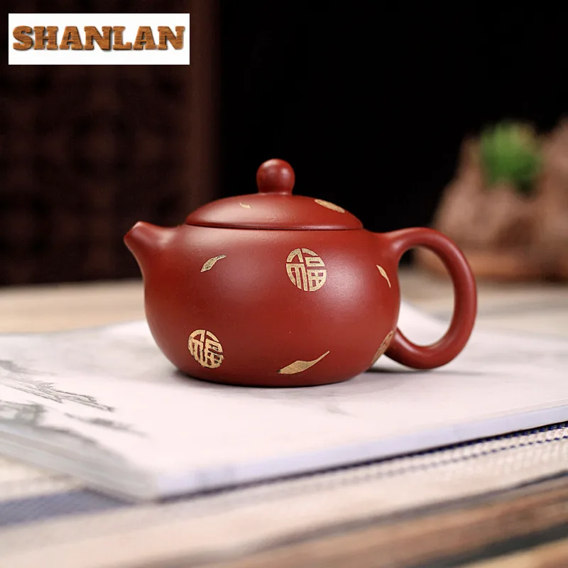 180ml Authentic Yixing Purple Clay Teapots Handmade Xishi Pot Raw Ore Dahongpao Mud Kettle With Infuser Zisha Tea Set Tea Items
180ml Authentic Yixing Purple Clay Teapots Handmade Xishi Pot Raw Ore Dahongpao Mud Kettle With Infuser Zisha Tea Set Tea Items