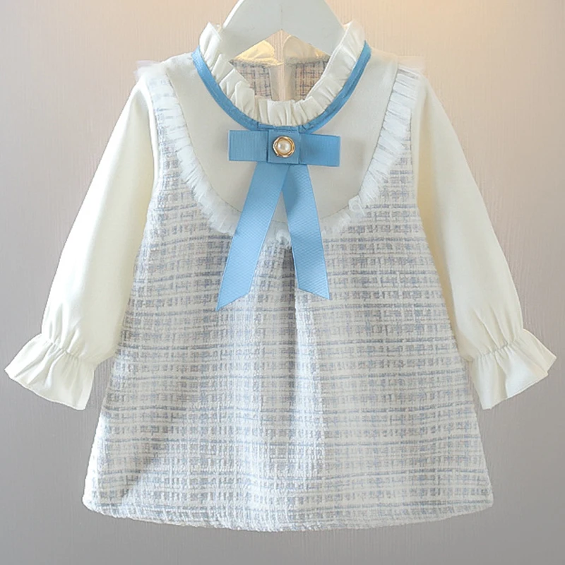 Spring Autumn Toddler Girl Clothes Korean Cute Bow Long Sleeve Plaid Pink Luxury Birthday Princess Dress Baby's Dresses BC1501-1
Spring Autumn Toddler Girl Clothes Korean Cute Bow Long Sleeve Plaid Pink Luxury Birthday Princess Dress Baby's Dresses BC1501-1