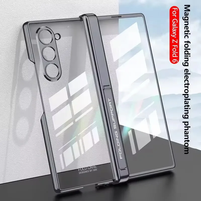 Phone case Protective Luxury Magnetic Hinge Plating Clear For Samsung Galaxy Z Fold6 Full Screen Holder Cover For Galaxy Z Fold6
Phone case Protective Luxury Magnetic Hinge Plating Clear For Samsung Galaxy Z Fold6 Full Screen Holder Cover For Galaxy Z Fold6