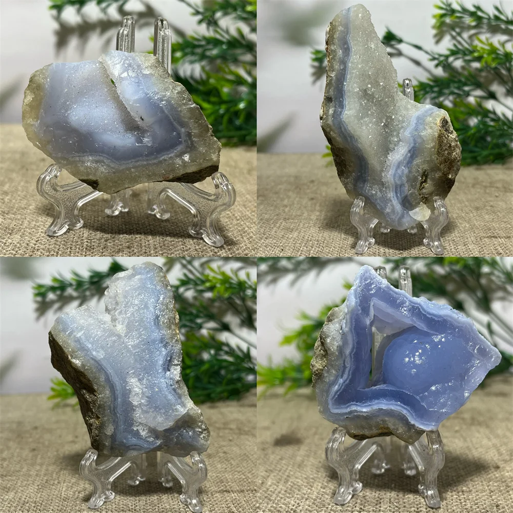 Crystal Natural Blue Lace Agate Raw Specimen Druzy Reiki Energy Stone Quartz Decoration Living Room pendulum Mineral +Stand
Crystal Natural Blue Lace Agate Raw Specimen Druzy Reiki Energy Stone Quartz Decoration Living Room pendulum Mineral +Stand