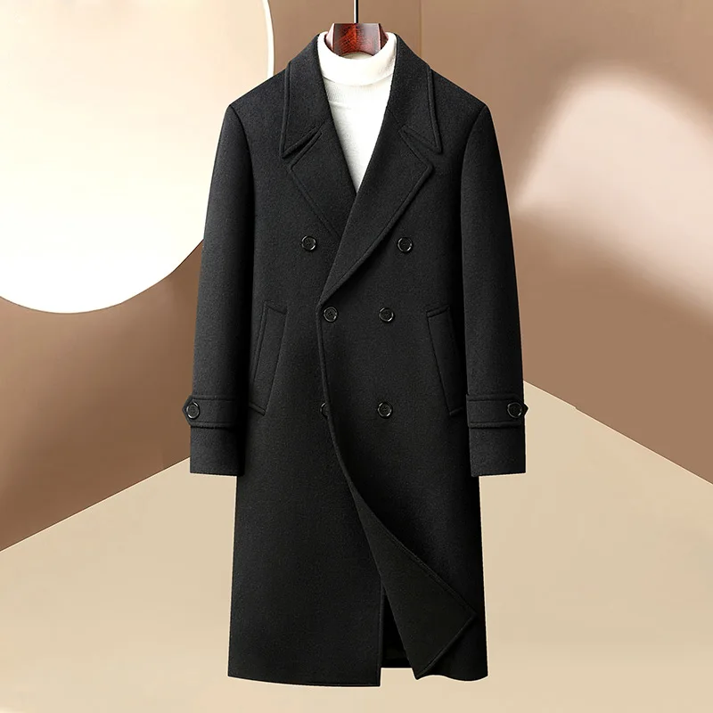 Classic British-Style Men Double-Breasted Cashmere Overcoats Notch Lapel & Back Vent Design Essential Coats Timeless Attire Male
Classic British-Style Men Double-Breasted Cashmere Overcoats Notch Lapel & Back Vent Design Essential Coats Timeless Attire Male