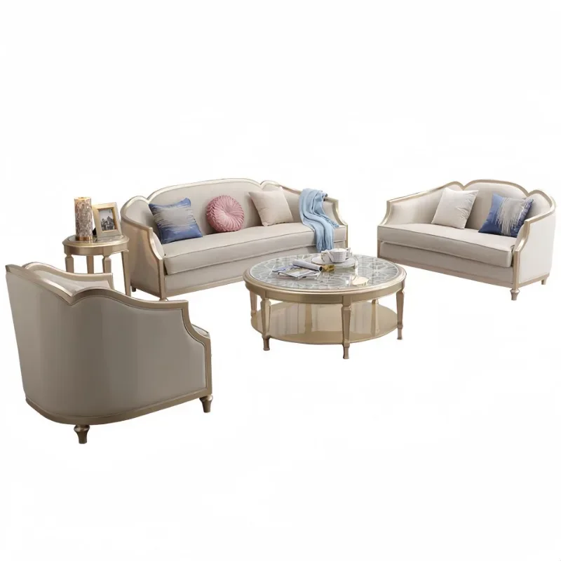 American light luxury solid wood coffee table champagne oval small apartment living
American light luxury solid wood coffee table champagne oval small apartment living