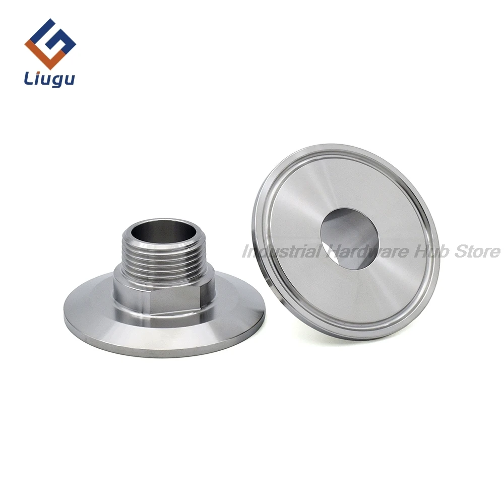 Male Thread Adapter Sanitary SS304 Stainless Steel BSPT NPT Tri Clamp 1/4" 3/8" 1/2"-1" & 25.4-64mm Pipe Fitting Connector
Male Thread Adapter Sanitary SS304 Stainless Steel BSPT NPT Tri Clamp 1/4" 3/8" 1/2"-1" & 25.4-64mm Pipe Fitting Connector