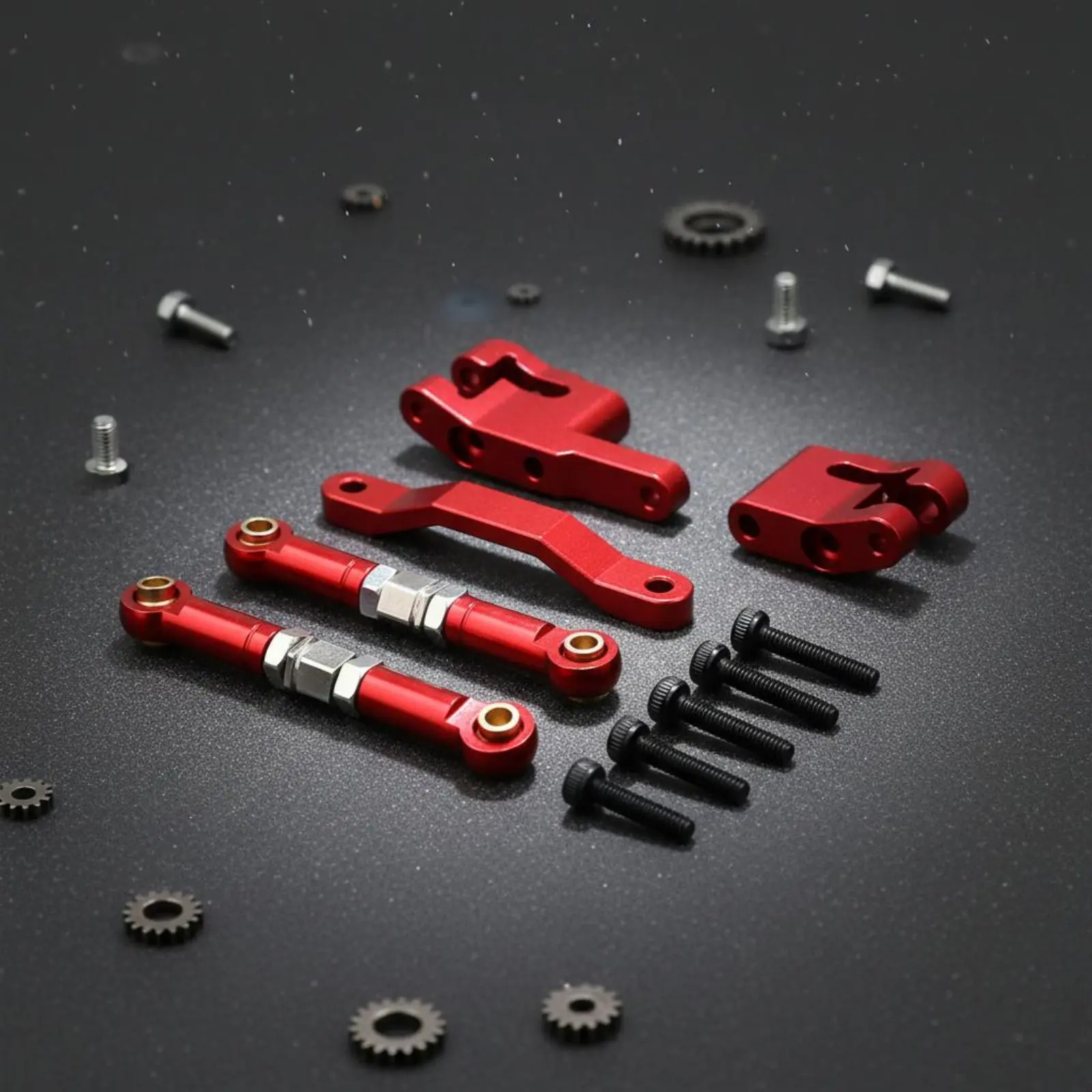 RC Car Tie Rod Set Anodized Finish Aluminum Steering Upgrade Part RC Car Steering Kit Lightweight
RC Car Tie Rod Set Anodized Finish Aluminum Steering Upgrade Part RC Car Steering Kit Lightweight