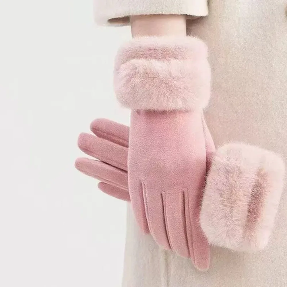 Fashion Solid Color Suede Gloves Windproof Soft Cycling Mittens Touch Screen Comfortable Women Winter Gloves Girls
Fashion Solid Color Suede Gloves Windproof Soft Cycling Mittens Touch Screen Comfortable Women Winter Gloves Girls