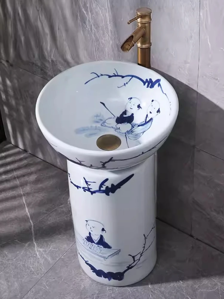 Hand painted children's washbasin ceramic integrated floor-to-ceiling column basin kindergarten school washbasin sink
Hand painted children's washbasin ceramic integrated floor-to-ceiling column basin kindergarten school washbasin sink