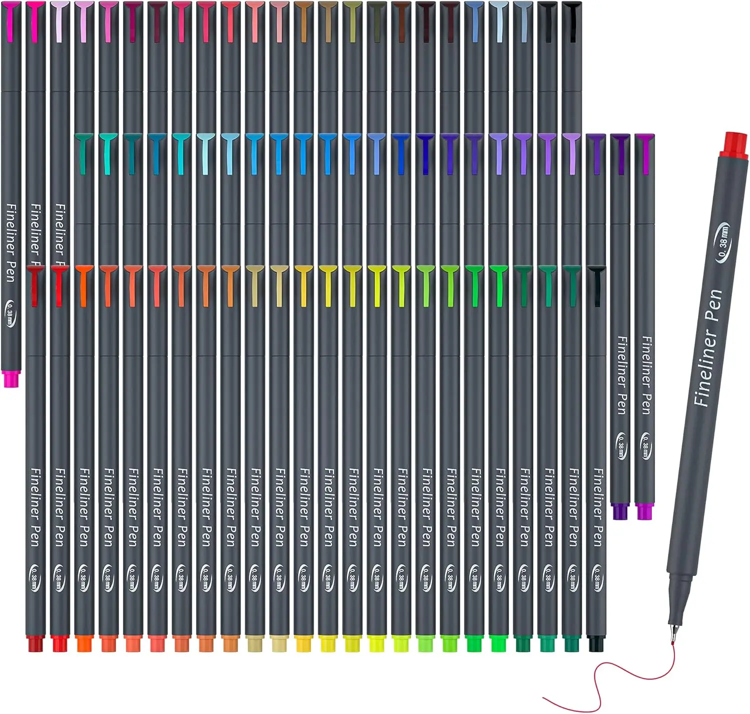 72 Colors Fineliner Pens, 0.38mm Fine Point Colored Pens for Journaling, Writing, Drawing, Note Taking, Planner, Art Office
72 Colors Fineliner Pens, 0.38mm Fine Point Colored Pens for Journaling, Writing, Drawing, Note Taking, Planner, Art Office