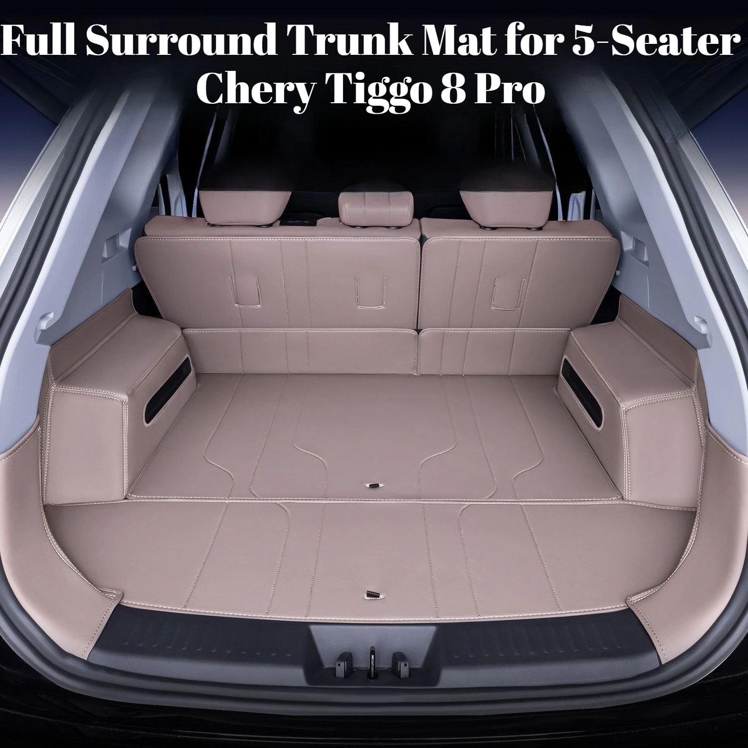 Full Surround Trunk Mat, Custom Fit for 5-Seater Chery Tiggo 8 Pro 2023-2026, Car Rear Cargo Liner & Protective Accessory
Full Surround Trunk Mat, Custom Fit for 5-Seater Chery Tiggo 8 Pro 2023-2026, Car Rear Cargo Liner & Protective Accessory