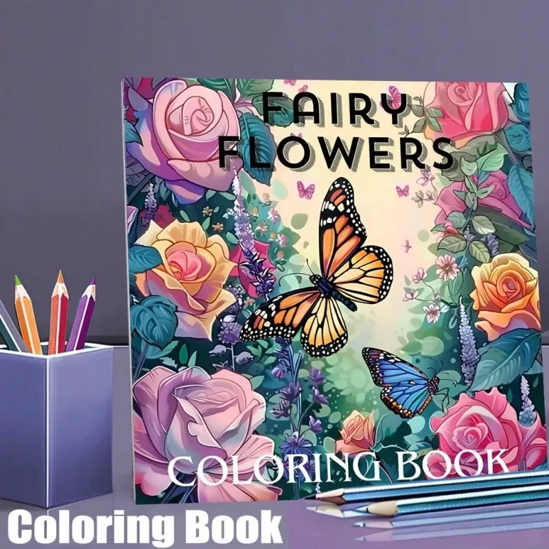 Fairy Flowers Coloring Book for Adults 24 Pages Whimsical Floral Fairy Designs Stress Relief Relaxation Gift
Fairy Flowers Coloring Book for Adults 24 Pages Whimsical Floral Fairy Designs Stress Relief Relaxation Gift