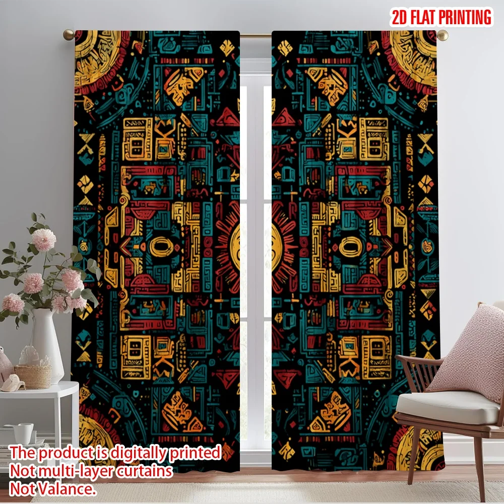 2pcs 2D flat printing Curtains Ancient Tribal Geometric Polyester Without Electricity Party Decorations for Indoor Celebrations
2pcs 2D flat printing Curtains Ancient Tribal Geometric Polyester Without Electricity Party Decorations for Indoor Celebrations