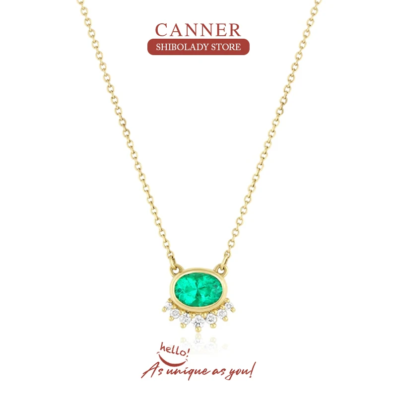 CANNER Emerald Crystal 925 Sterling Silver Necklace For Women Bijou Rock Punk Pendente Long Chain Wedding Jewels Luxury Choker
CANNER Emerald Crystal 925 Sterling Silver Necklace For Women Bijou Rock Punk Pendente Long Chain Wedding Jewels Luxury Choker