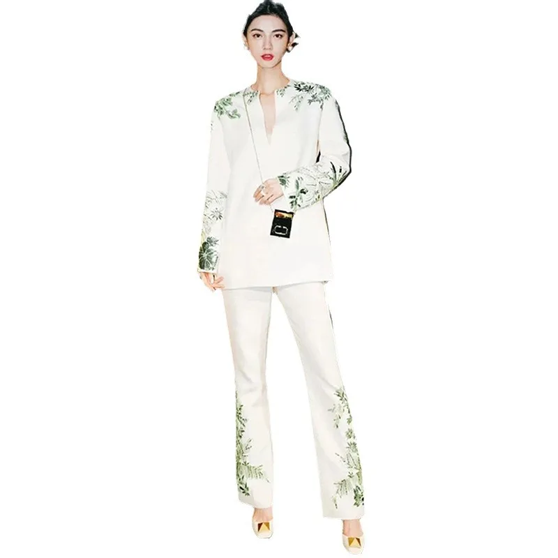 Star Fashion Heavy Industry Bead Stickers Diamond Sequins Long Sleeves Long Tops Slightly Pulled Trousers
Star Fashion Heavy Industry Bead Stickers Diamond Sequins Long Sleeves Long Tops Slightly Pulled Trousers