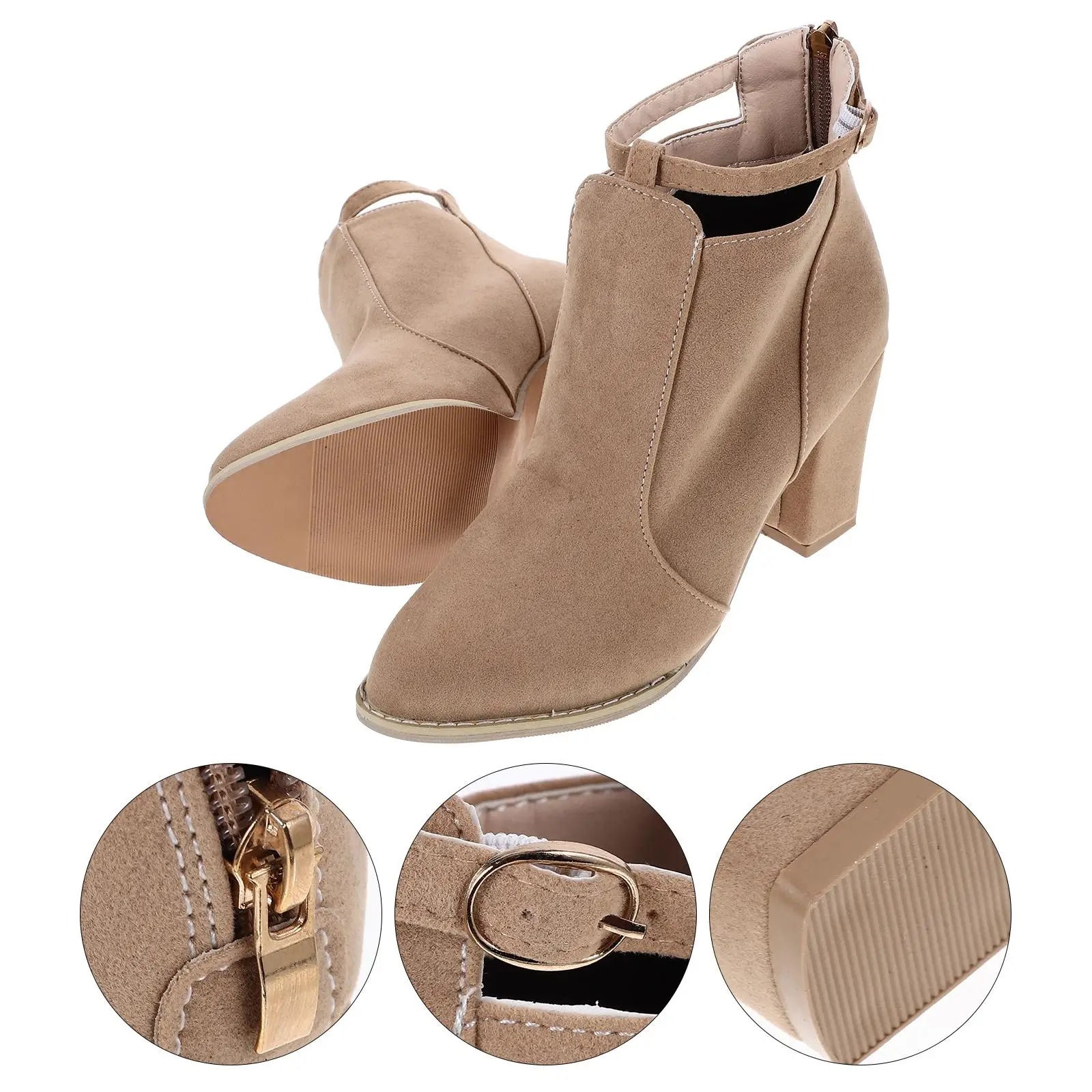 Chunky High Heels Short Boots Stylish Booties Women Shoes Fall Winter Comfort Non Slip Lightweight Classic Design
Chunky High Heels Short Boots Stylish Booties Women Shoes Fall Winter Comfort Non Slip Lightweight Classic Design