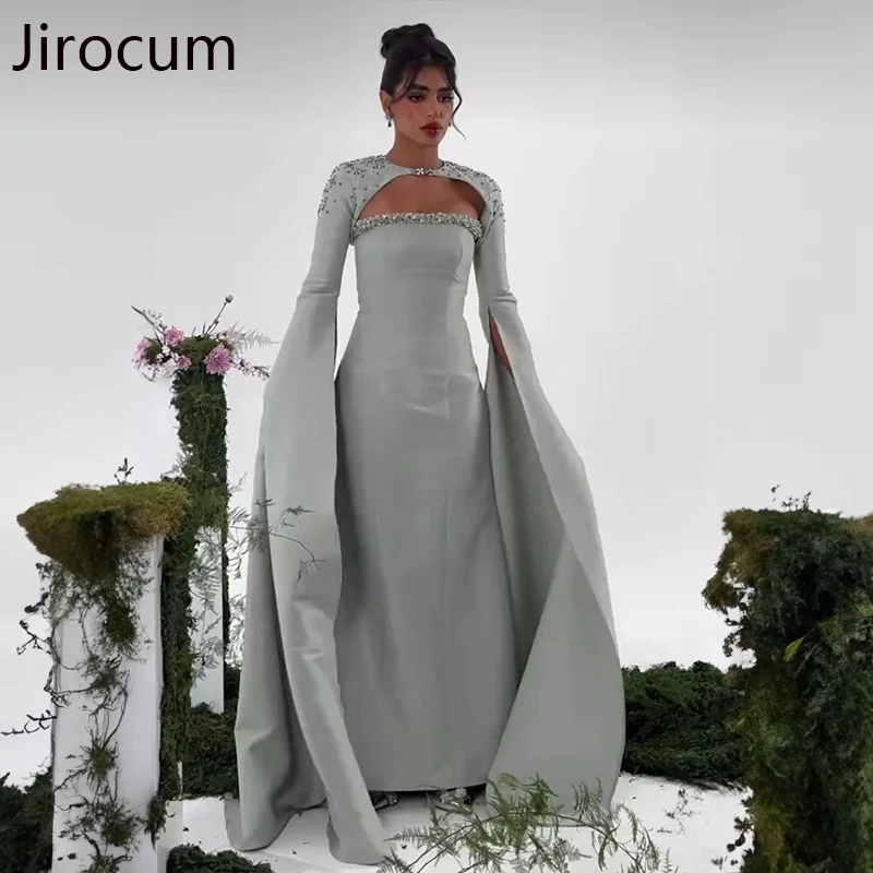 Jirocum Elegant 2-piece Evening Dress Beaded Long Sleeve Women Formal Party Prom Dresses Arabia Formal Occasion Gown customized
Jirocum Elegant 2-piece Evening Dress Beaded Long Sleeve Women Formal Party Prom Dresses Arabia Formal Occasion Gown customized