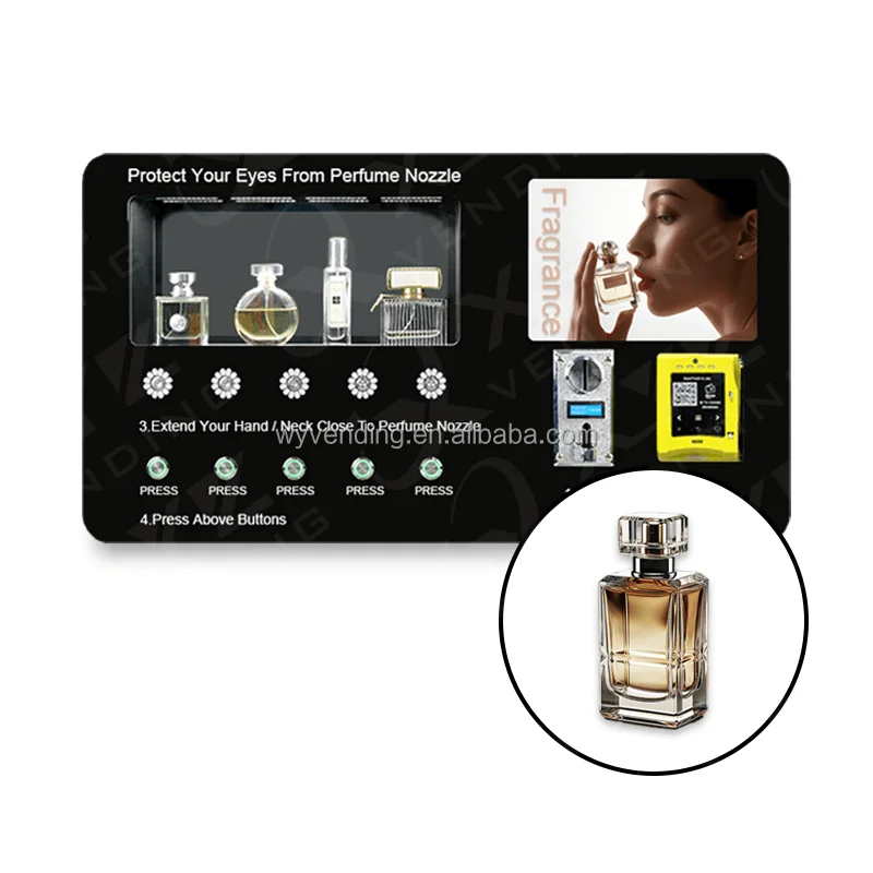 Shopping Mall Commercial Street Perfume Vending Machine Cheap Vending Machines to Spray Perfume
Shopping Mall Commercial Street Perfume Vending Machine Cheap Vending Machines to Spray Perfume