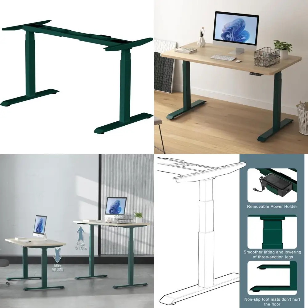 Электрическая настольная рама с двумя двигателями Fromann, трехъярусными ножками, регулируемой высотой, трубкой и USB-портами для сидения-подставки.
Электрическая настольная рама с двумя двигателями Fromann, трехъярусными ножками, регулируемой высотой, трубкой и USB-портами для сидения-подставки.