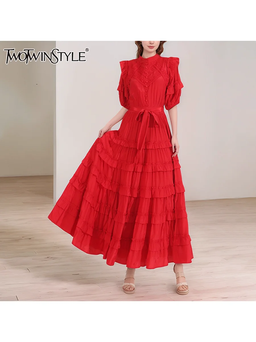 TWOTWINSTYLE однотонные утягивающие платья на шнуровке для женщин с круглым вырезом и коротким рукавом, темпераментное платье с высокой талией, женская мода
TWOTWINSTYLE однотонные утягивающие платья на шнуровке для женщин с круглым вырезом и коротким рукавом, темпераментное платье с высокой талией, женская мода