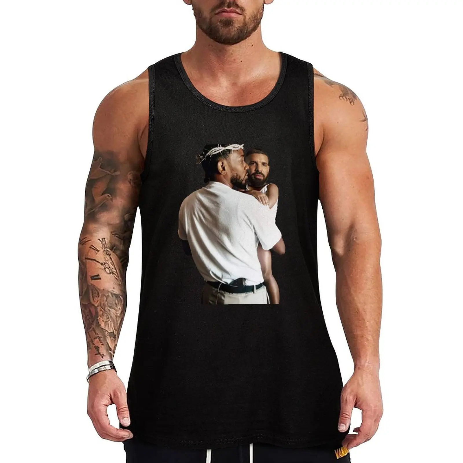 Kendrick Lamar Holding Baby Drake Tank Top Soft Stretch Tank Top Comfort Fit Sleeveless Casual
Kendrick Lamar Holding Baby Drake Tank Top Soft Stretch Tank Top Comfort Fit Sleeveless Casual