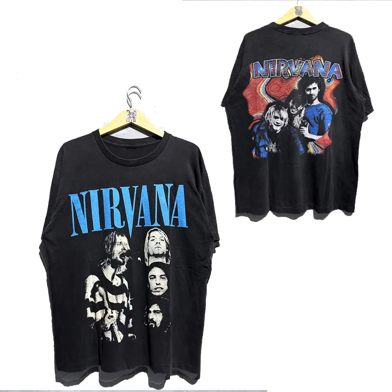 Band American Street Hip-hop Punk Style Retro Digital High-quality Print Cotton Short-sleeve T-shirt
Band American Street Hip-hop Punk Style Retro Digital High-quality Print Cotton Short-sleeve T-shirt