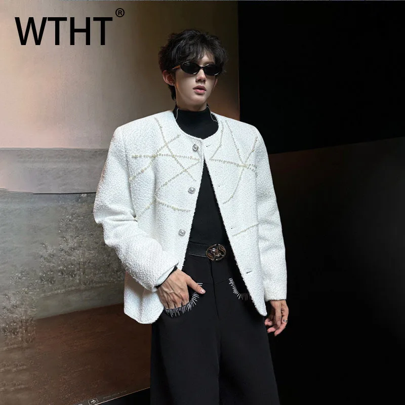 WTHT модные мужские свободные пальто с тяжелыми простыми бусинами, модные однобортные куртки с длинными рукавами, мужские куртки, осень 2021, 2A1798 
WTHT модные мужские свободные пальто с тяжелыми простыми бусинами, модные однобортные куртки с длинными рукавами, мужские куртки, осень 2021, 2A1798