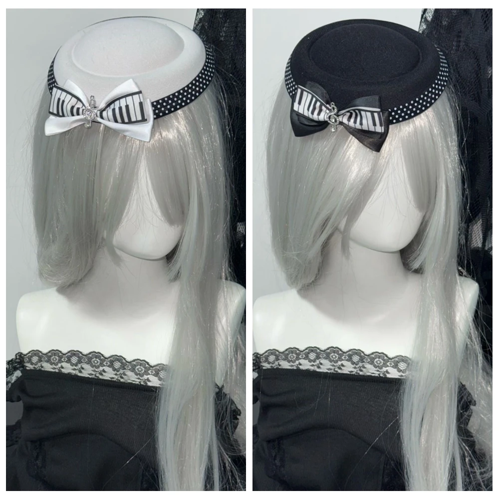Landmine Subculture Japanese Punk Black White Polka Dot Musical Notes Bowknot Mini Top Hat Lolita Accessories
Landmine Subculture Japanese Punk Black White Polka Dot Musical Notes Bowknot Mini Top Hat Lolita Accessories