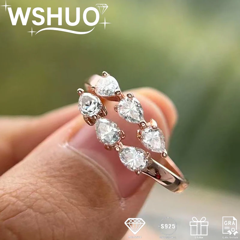 1.8cctw Pear Cut All Moissanite Rings for Women S925 Sterling Silver Diamond Engagement Wedding Band Fine Jewelry Party Gifts
1.8cctw Pear Cut All Moissanite Rings for Women S925 Sterling Silver Diamond Engagement Wedding Band Fine Jewelry Party Gifts