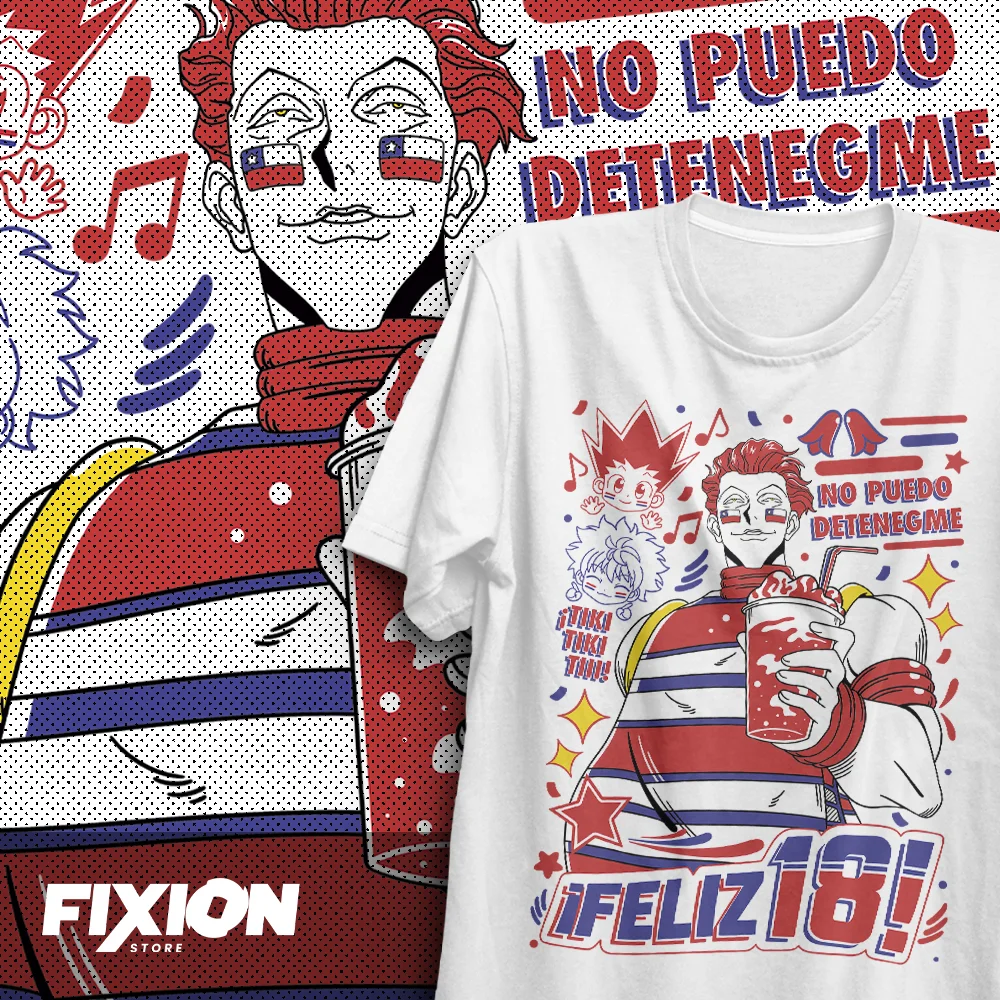 Аниме футболка Hunter x Hunter - Fiestas Чили-Hisoka, манга, подарок для любителей аниме, все размеры, хлопок
Аниме футболка Hunter x Hunter - Fiestas Чили-Hisoka, манга, подарок для любителей аниме, все размеры, хлопок