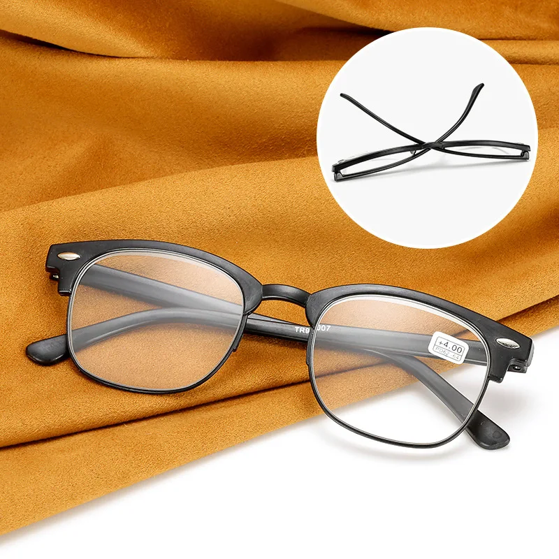 Stylish Half Frame Presbyopia Glasses Blue Light Blocking Eye Protection Far Sight Glasses Trendy Square Glasses +100 To +400
Stylish Half Frame Presbyopia Glasses Blue Light Blocking Eye Protection Far Sight Glasses Trendy Square Glasses +100 To +400