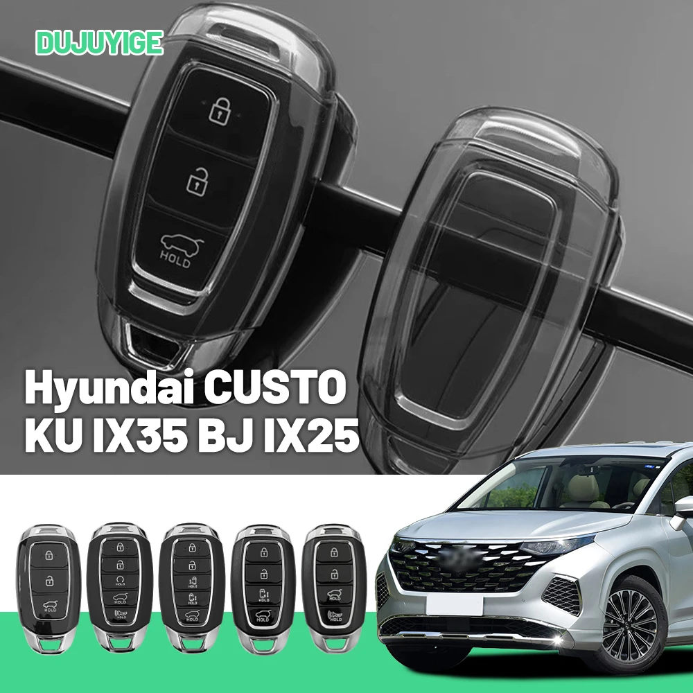 Clear TPU Car Key Case For Hyundai CUSTO KU IX35 BJ IX25 Creta GS Key Fob Cover Protector Shell Auto Accessories
Clear TPU Car Key Case For Hyundai CUSTO KU IX35 BJ IX25 Creta GS Key Fob Cover Protector Shell Auto Accessories