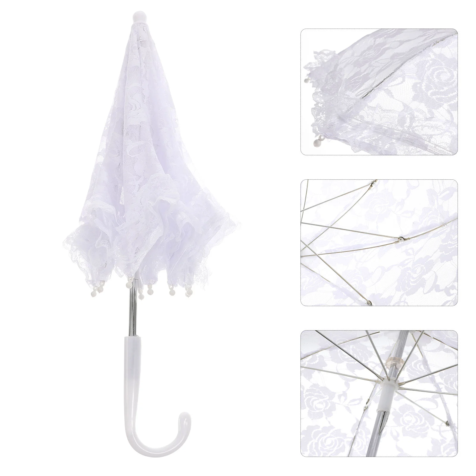 Lace Umbrella Parasol Clear for Women Fancy Vintage White Umbrellas Retro Decor Accessories Girls
Lace Umbrella Parasol Clear for Women Fancy Vintage White Umbrellas Retro Decor Accessories Girls