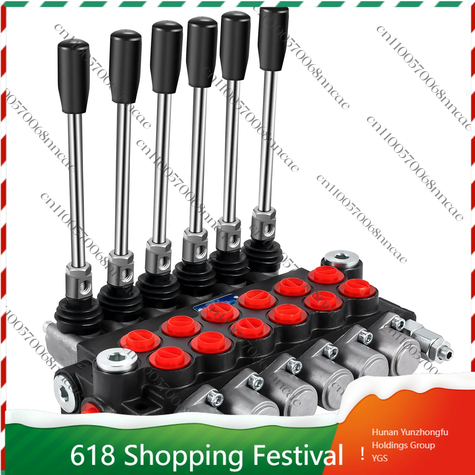 6-Spool Hydraulic Directional Control Valve, Monoblock Type for Tractor Loader & Log Splitter
6-Spool Hydraulic Directional Control Valve, Monoblock Type for Tractor Loader & Log Splitter