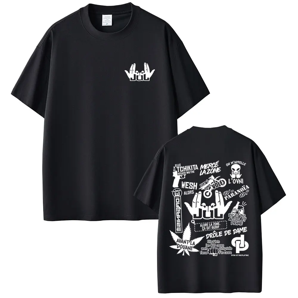 Rapper Jul Merch T Shirt Men's Women Clothing Fashion Hip Hop T-shirt Casual Cotton Short Sleeve Oversized T-shirts Streetwear
Rapper Jul Merch T Shirt Men's Women Clothing Fashion Hip Hop T-shirt Casual Cotton Short Sleeve Oversized T-shirts Streetwear