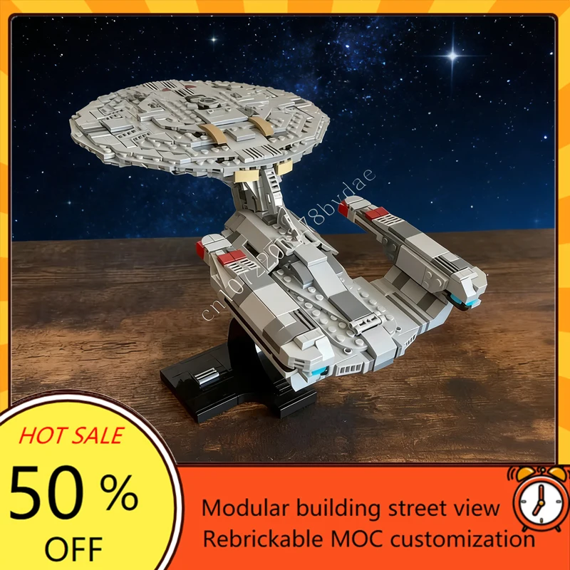 Custom 777PCS NCC-1701-D Midi-Scale Space War Military MOC Battleship Model DIY Assembly Educational Toy SpaceShip Puzzle Gift
Custom 777PCS NCC-1701-D Midi-Scale Space War Military MOC Battleship Model DIY Assembly Educational Toy SpaceShip Puzzle Gift