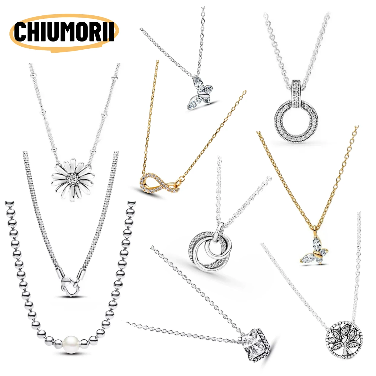 Zircon Butterfly Necklace S925 Silver Sparkling Circle Flower Tree Chain Fit Charms Beads DIY For Women's Fine Jewelry Gifts
Zircon Butterfly Necklace S925 Silver Sparkling Circle Flower Tree Chain Fit Charms Beads DIY For Women's Fine Jewelry Gifts