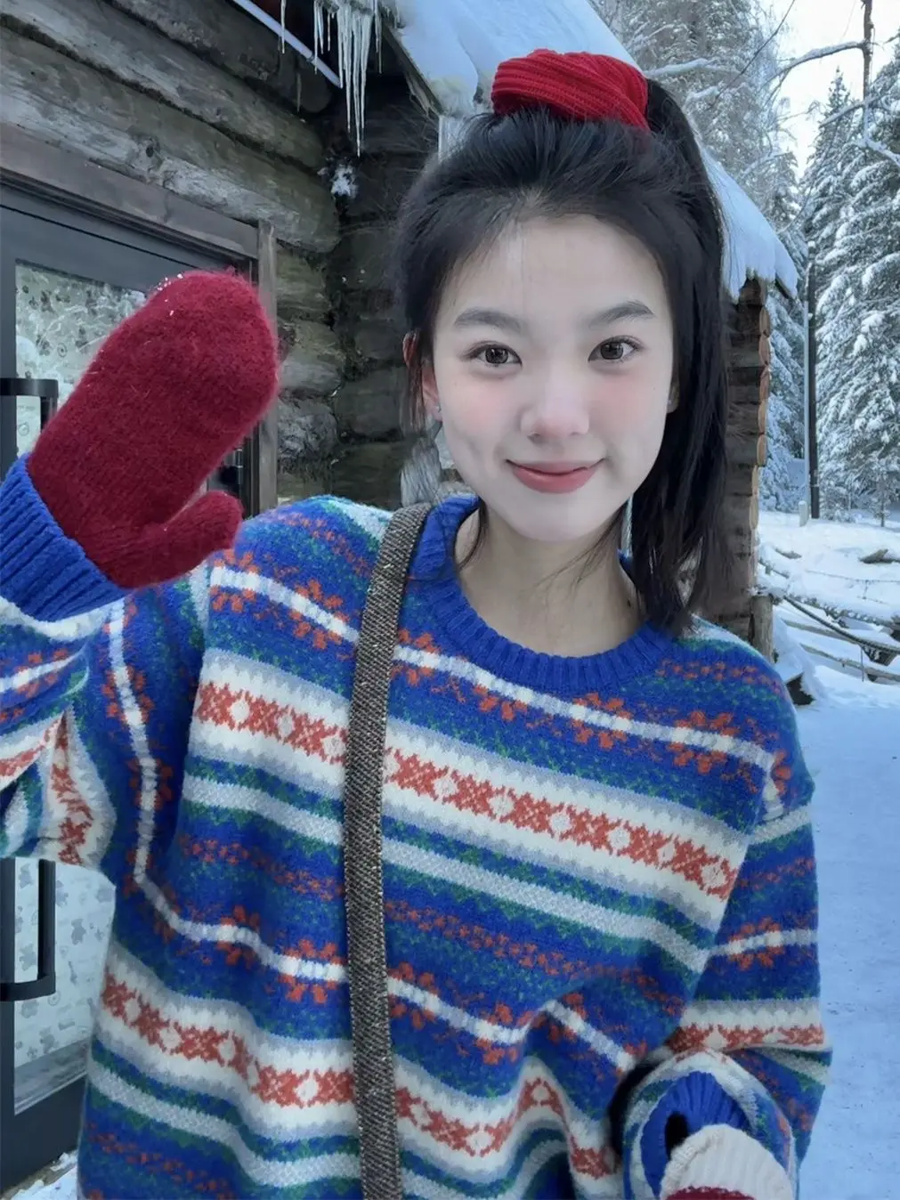 Japanese Lazy Retro Fair Island Jacquard Christmas Sweater Women Autumn Winter New Loose High-End Pullover Knitted Sweater
Japanese Lazy Retro Fair Island Jacquard Christmas Sweater Women Autumn Winter New Loose High-End Pullover Knitted Sweater
