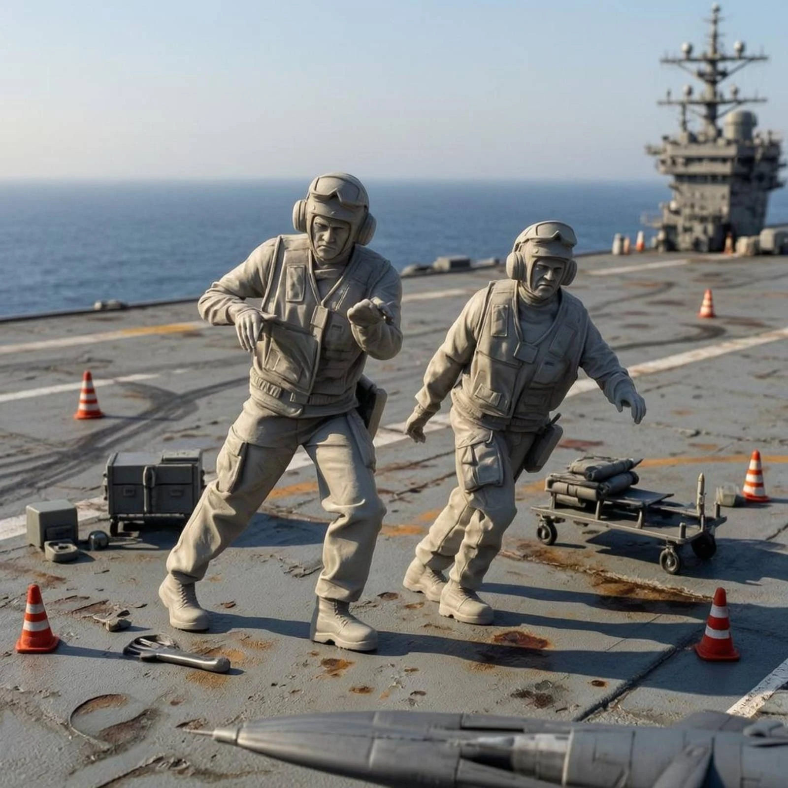 2 Pieces Targeting-9 Transport Dolly Operators 1/48 Scale Missile Handling Crew Figure Set Display Scene Fine Model 3D Printed
2 Pieces Targeting-9 Transport Dolly Operators 1/48 Scale Missile Handling Crew Figure Set Display Scene Fine Model 3D Printed