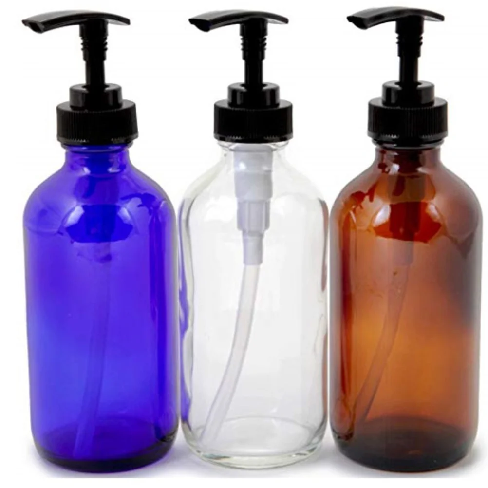 6Pcs Pump Glass Lotion Bottles 230ml Refillable Transparent Blue Brown Pump Bottle for Shampoo Conditioner Lotion
6Pcs Pump Glass Lotion Bottles 230ml Refillable Transparent Blue Brown Pump Bottle for Shampoo Conditioner Lotion
