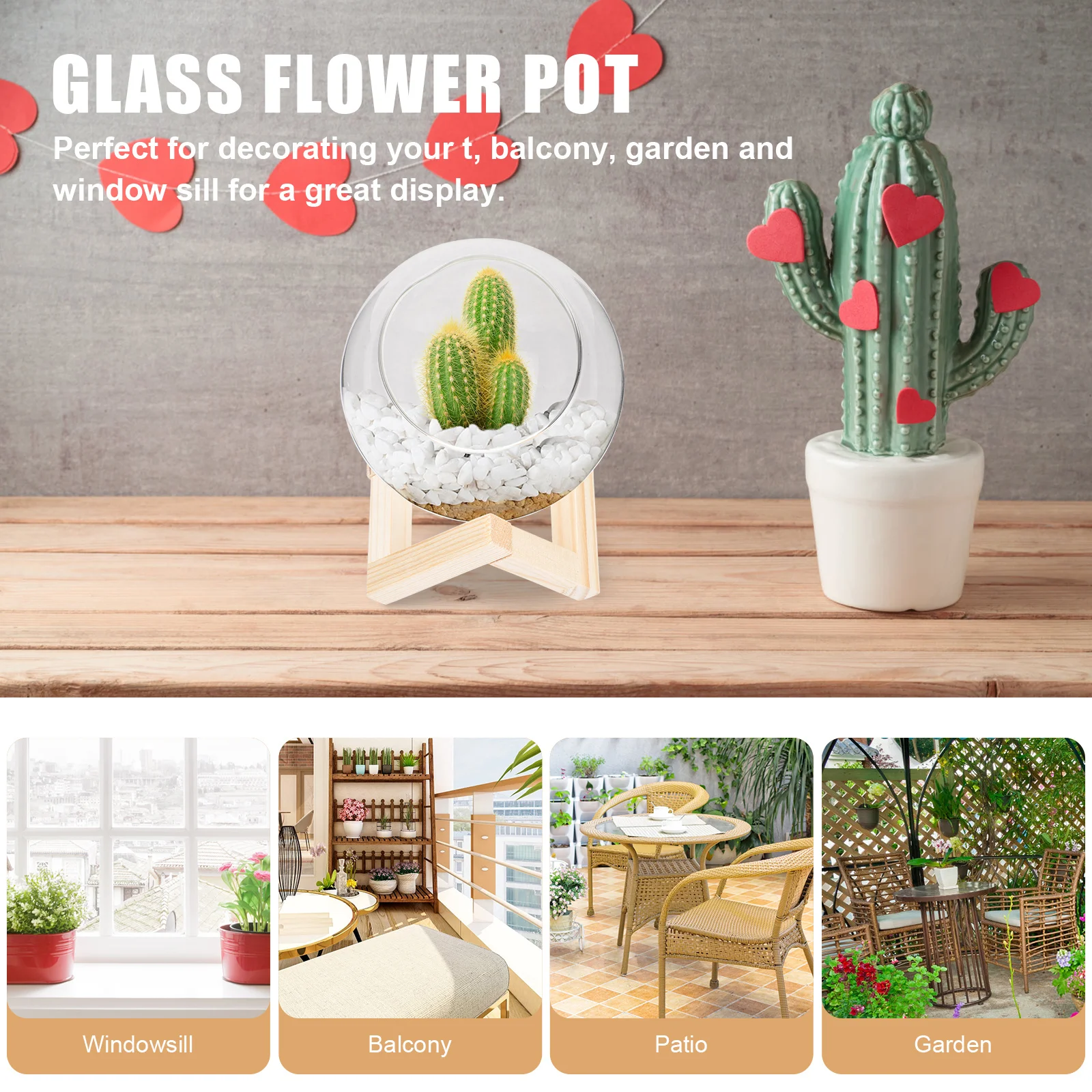 1Set Glass Flower Pot Creative Transparent Succulent Plant Container Indoor Outdoor Gardening Decoration Flower Pot
1Set Glass Flower Pot Creative Transparent Succulent Plant Container Indoor Outdoor Gardening Decoration Flower Pot