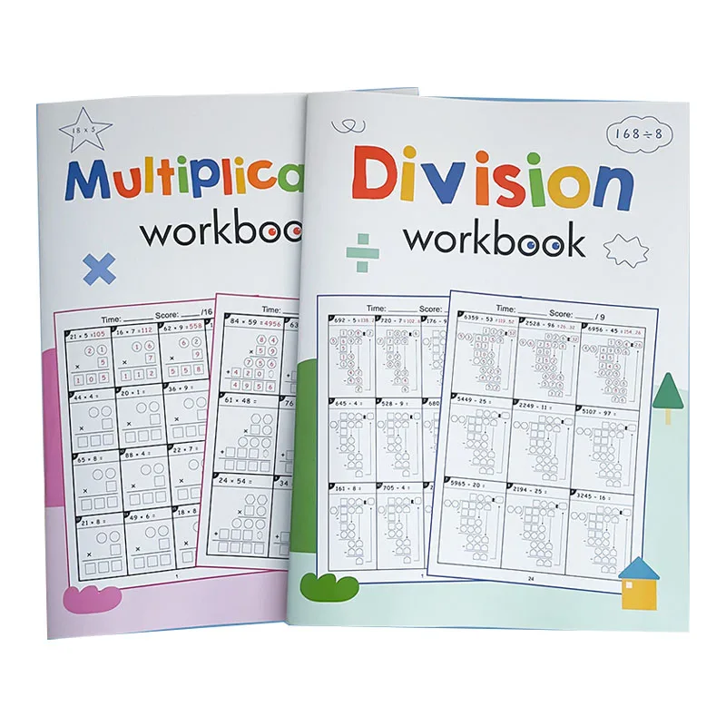 Elementary School Math Multiplication Division Practice Book Daily Writing Exercise Notebook Kids Learning Math Workbook
Elementary School Math Multiplication Division Practice Book Daily Writing Exercise Notebook Kids Learning Math Workbook