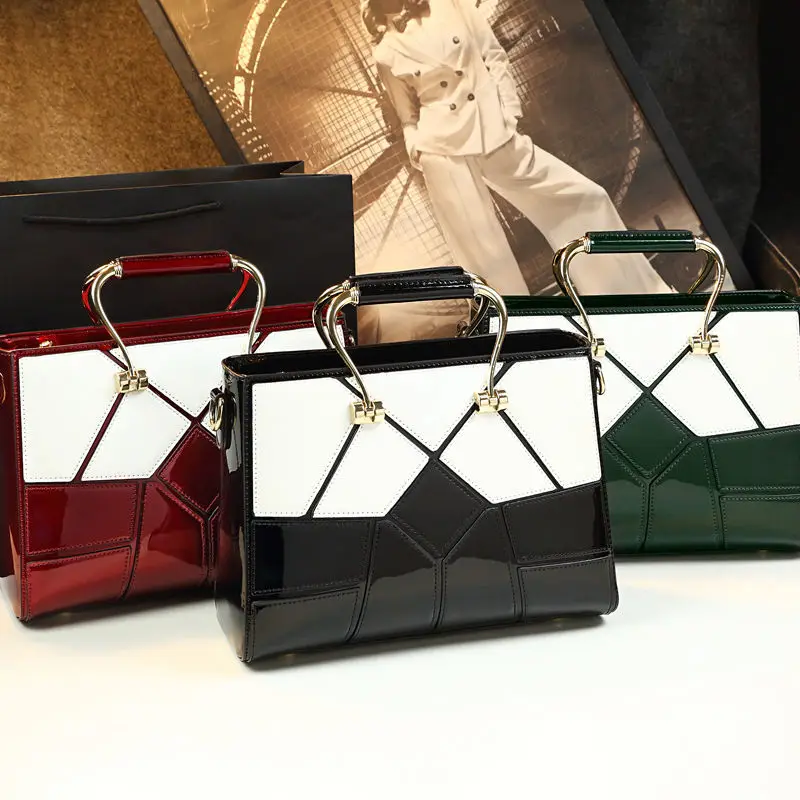 Designer Brand Genuine Leather Fashionable Color-blocking Shoulder Crossbody Handbag for Women Bolsos Mujer
Designer Brand Genuine Leather Fashionable Color-blocking Shoulder Crossbody Handbag for Women Bolsos Mujer